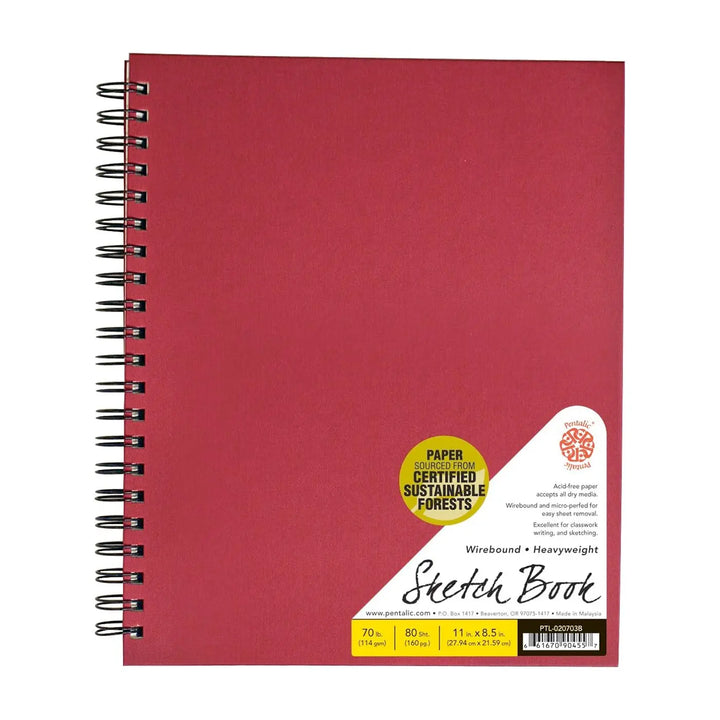 Pentalic 8.5" x 11" Wirebound Sketchbook