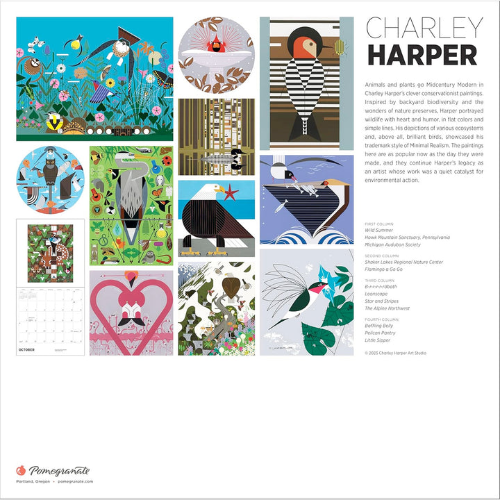 Charley Harper 2026 Wall Calendar