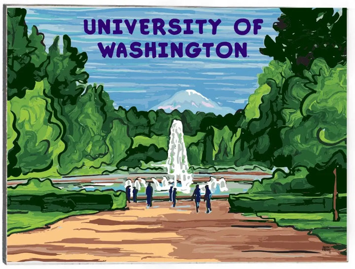 Neil Justin Patten U of WA Rainier Vista Jumbo Recycled Wood Magnet