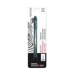 Zebra Zensations Black Medium Point Brush Pen Hover