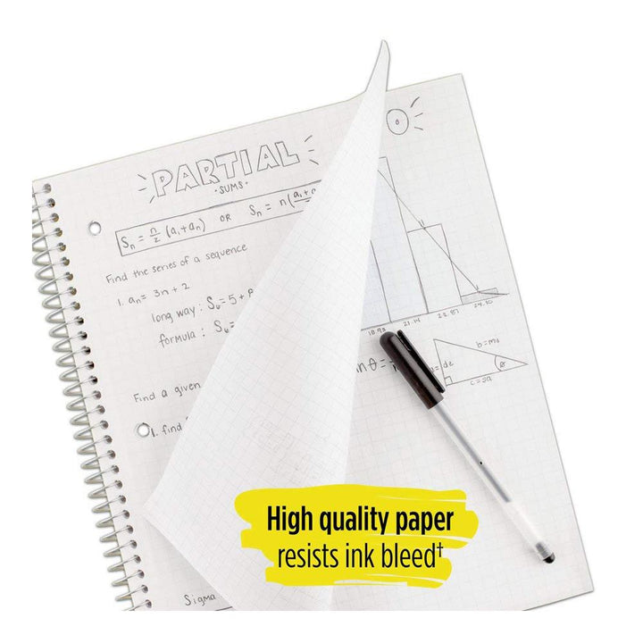 Five Star Assorted 1 Subject Quad Spiral Notebook Graph