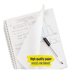 Five Star Assorted 1 Subject Quad Spiral Notebook Graph