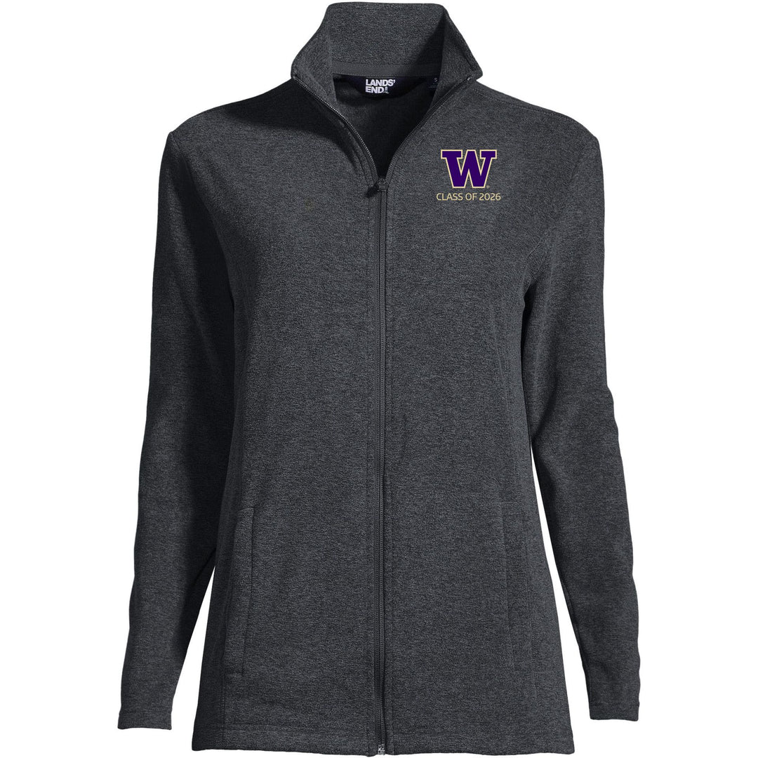 Lands' End Women's UW Class of 2026 ThermaCheck Fleece Full Zip