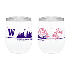 Neil White W Cherry Blossom Seattle Skyline Milano Tumbler 12oz