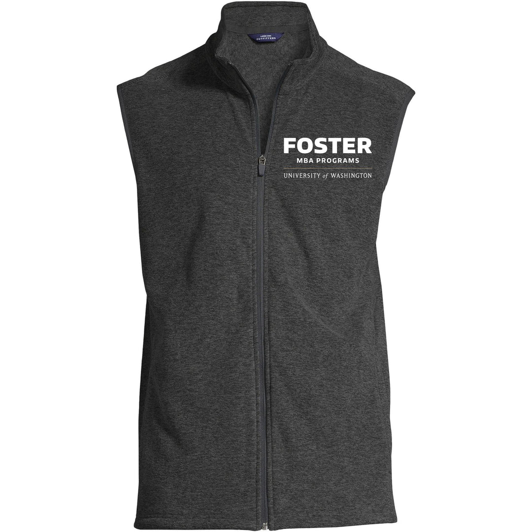 Lands' End Men's UW Foster MBA Programs ThermaCheck Fleece Vest