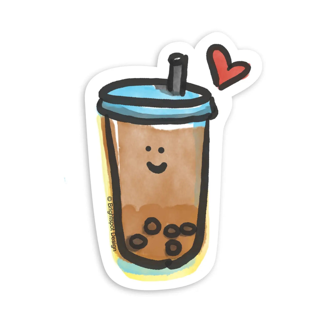 Brightspot Design Bubble Tea Love Sticker