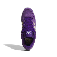adidas Men's Purple Gold Forum Low Shoe