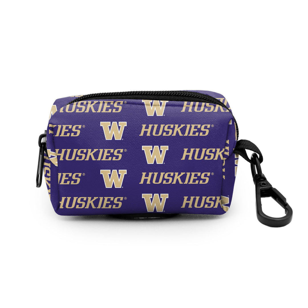 ShopInstaPets Purple W WA Huskies Waste Bag Holder