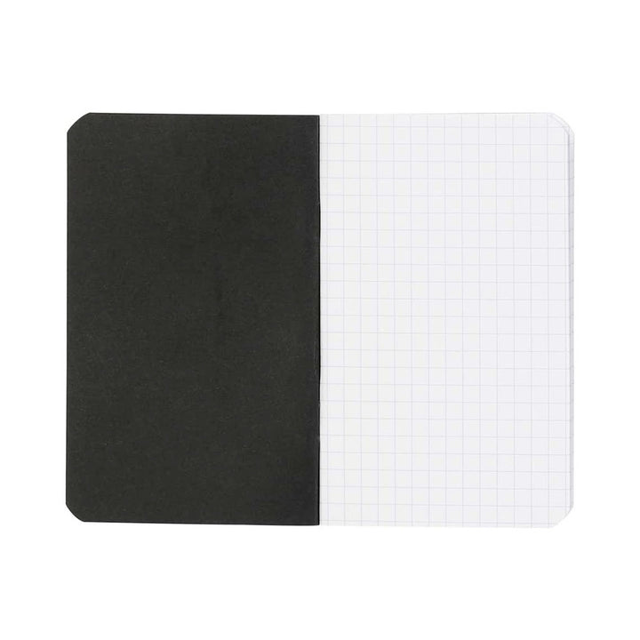 Rhodia Black 3"x4.75" 5x5 Quad Graph Side Stapled 24ct