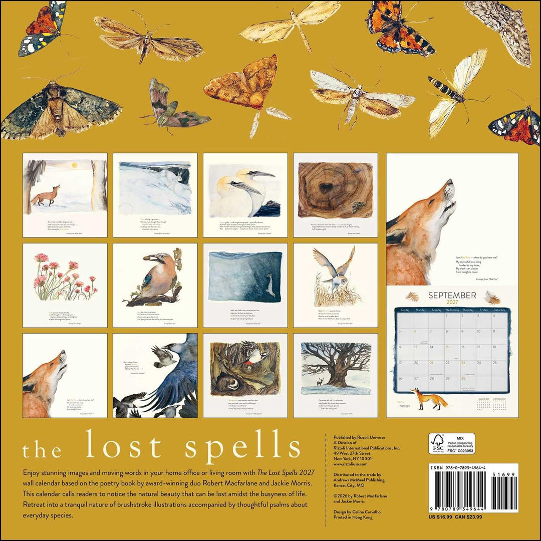 The Lost Spells 2027 Wall Calendar