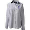 Lands' End Women's UW Bothell School of Business Long Sleeve Oxford Shirt thumbnail