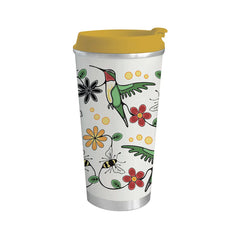 Photo of Native Northwest Hummingbird (Nenookaasi) Art Travel Mug.