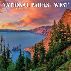 Photo of 2027 National Parks of the West Wall Calendar.