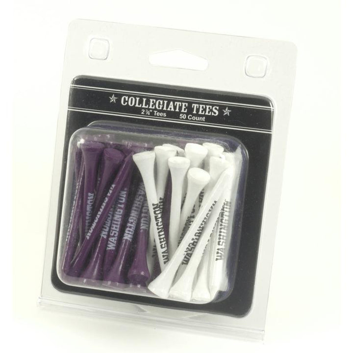 Team Golf Purple White Washington Golf Tees 50 Pack
