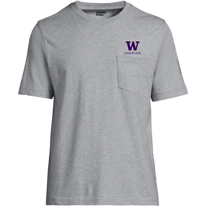 Lands' End Unisex UW Class of 2026 Short Sleeve Pocket T-Shirt