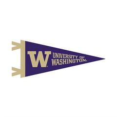 Collegiate Pac. Purple W U of W Pennant 4" x 9"