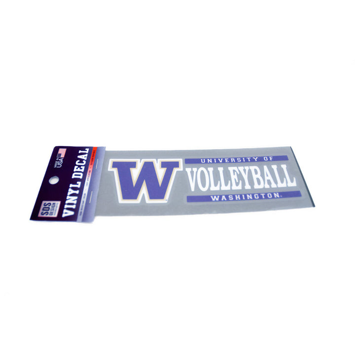 SDS W U of W Volleyball Vinyl Decal 6" x 2"