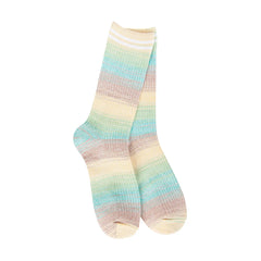 Photo of World's Softest Blue Raspberry Ombre Rugby Crew Socks.