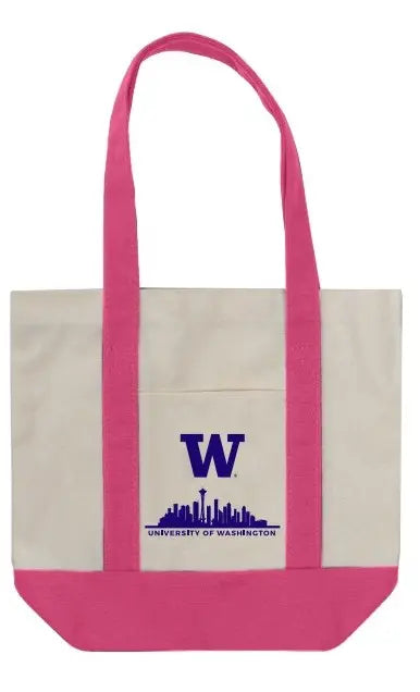 Neil Natural Pink Strap Skyline W Mini Canvas Tote