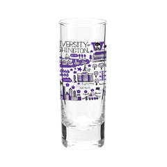 Neil Julia Gash U of W Tall Shot Glass 2.5oz