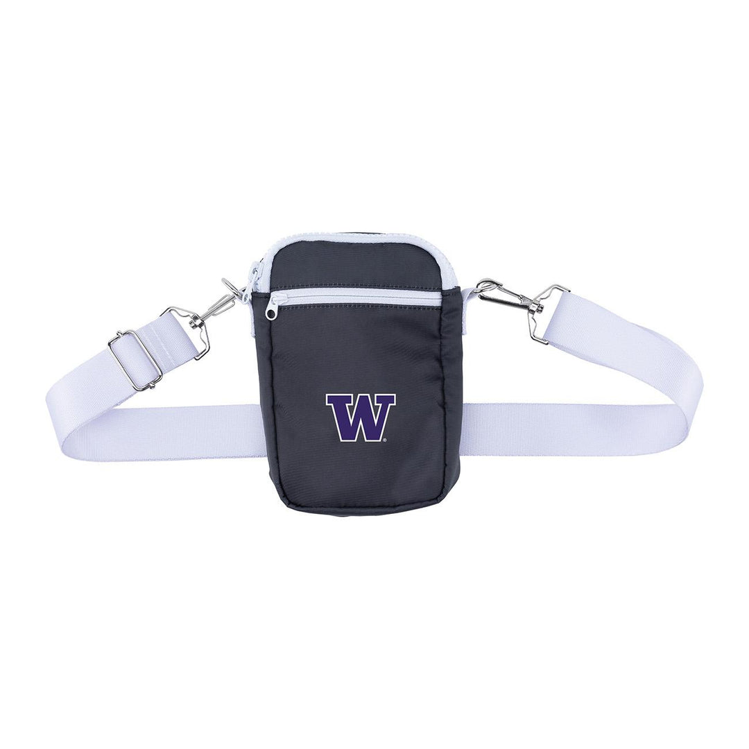 Zoozatz Black Washington Huskies Cross Body Bag