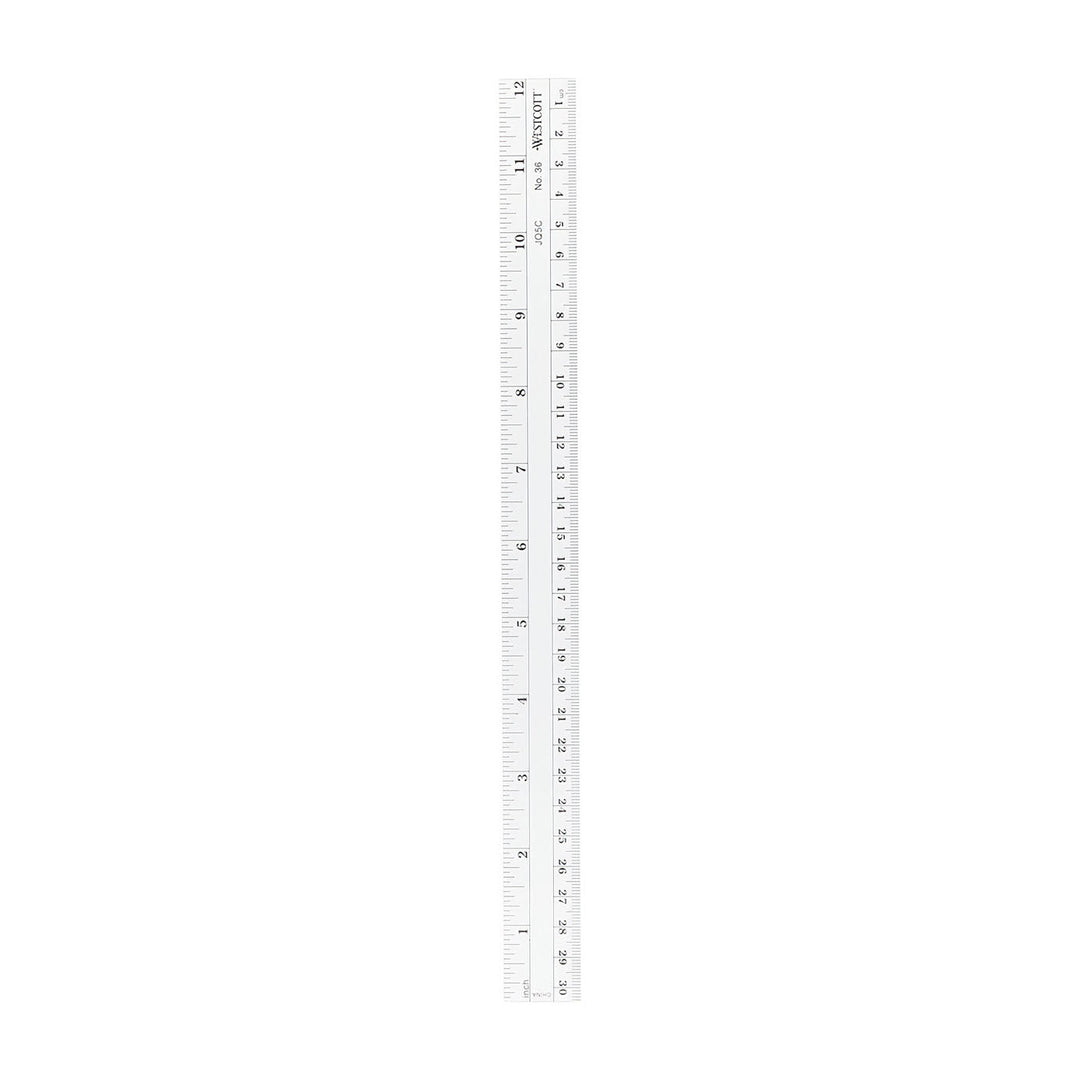 Westcott 12" 30cm Inch Metric Plastic Flexible Ruler