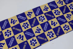 Sewing Concepts Purple Gold Washington Huskies Checkerboard Table Runner