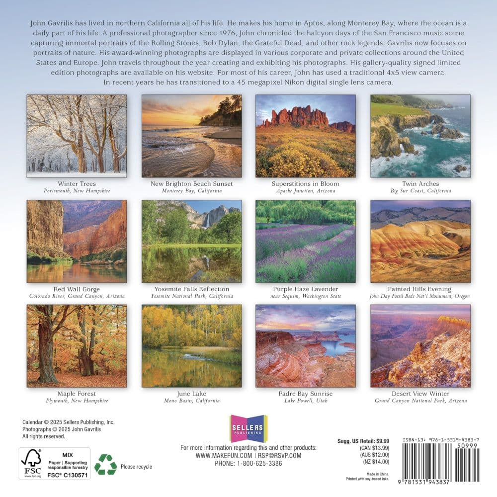 Small Changes Spirit of Place 2026 Mini Wall Calendar