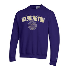 Photo of Champion Unisex Washington Official Seal Crewneck#color_purple.