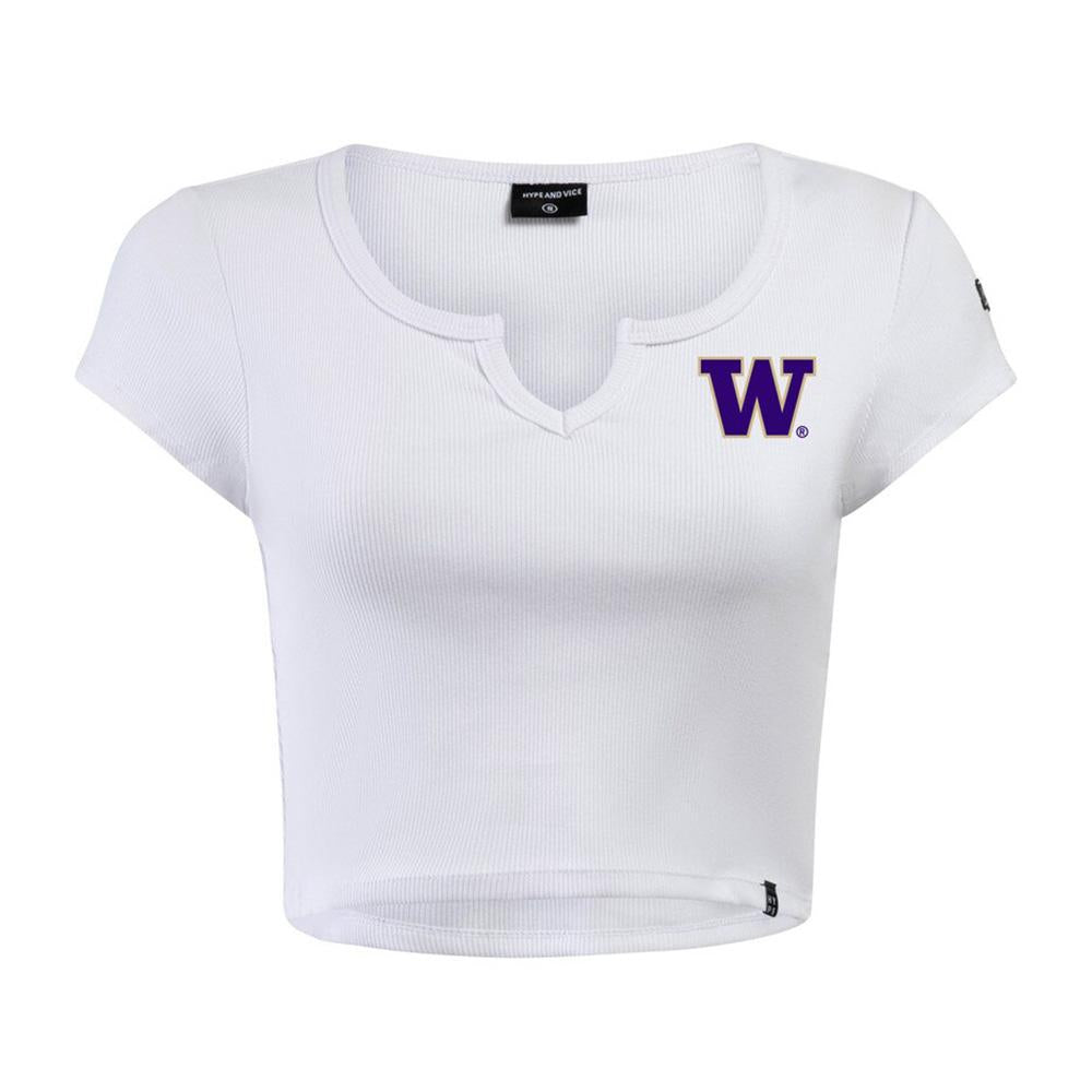 Hype and Vice Women's Embroidered W Cali Tee