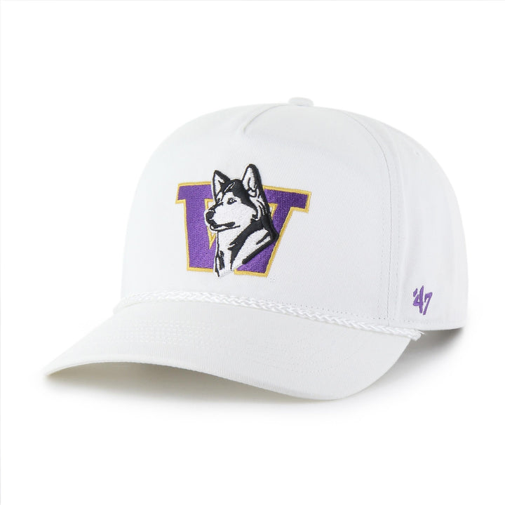47 Brand White Retro Dog Rope Hitch Snapback Hat