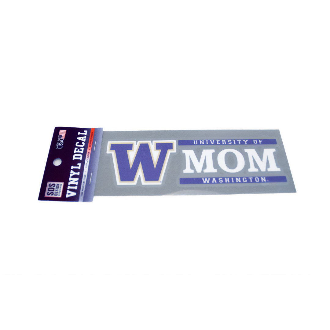 SDS W U of W Mom Vinyl Decal 6" x 2"