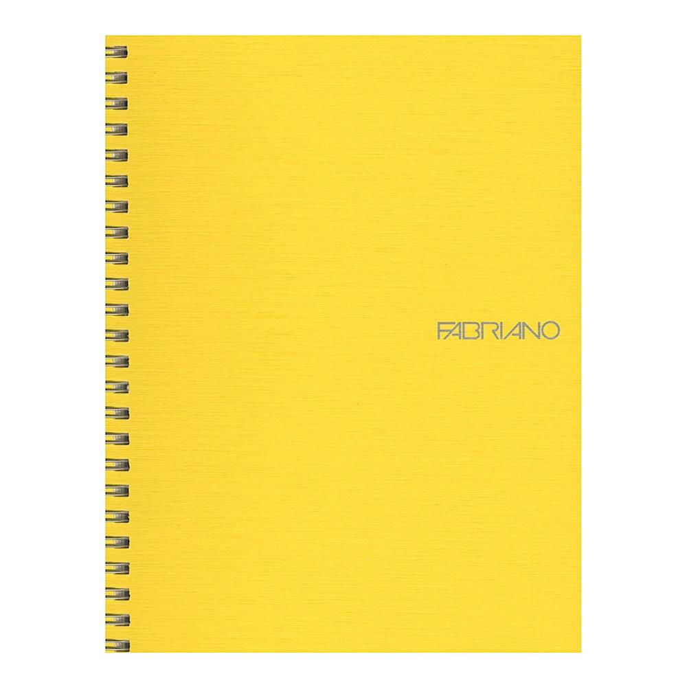 Fabriano EcoQua Wire Bound Blank 6"x8" Notebook 70ct