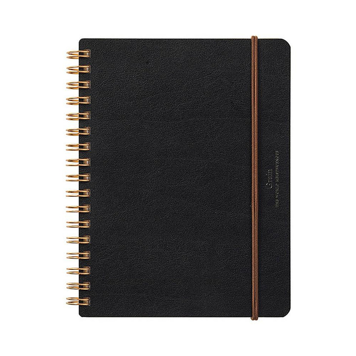 Midori World Meister Grain Leather Cover Ring Memo Pad