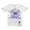 Roots of Fight Unisex Washington Huskies Bruce Lee Campus Legend Short Sleeve Tee thumbnail
