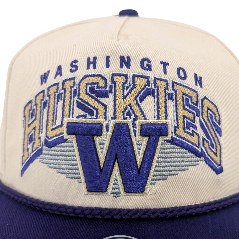 47 Brand Two Tone Washington Huskies Pomona Rope Hitch Snapback Hat