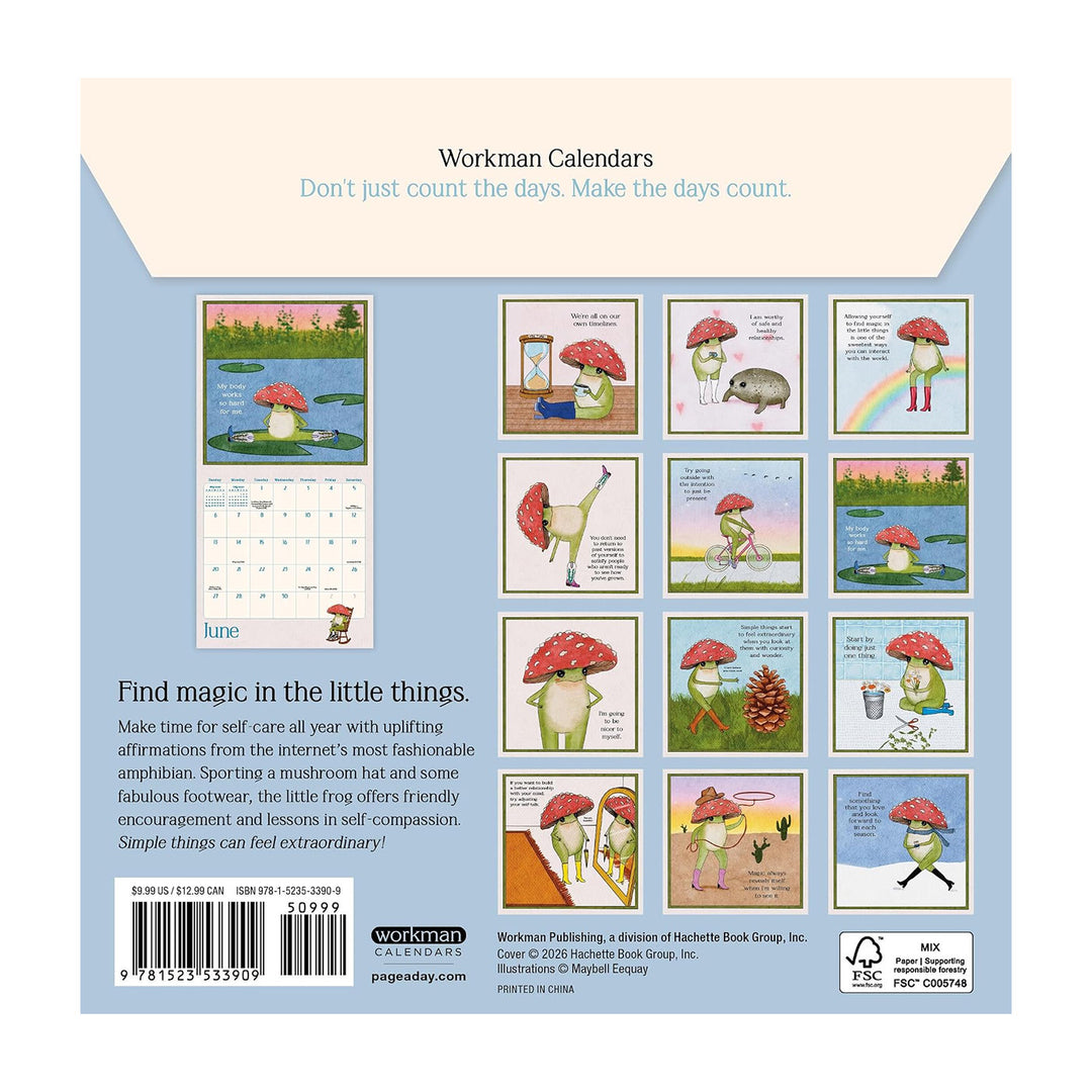 Little Frog's Guide to Self-Care Mini Wall 2027 Calendar