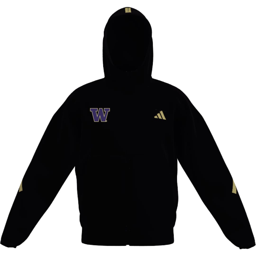 adidas Men's Washington Huskies ZNE Full Zip Hoodie – University