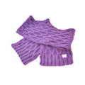 Zoozatz Purple W Chunky Knit Scarf thumbnail