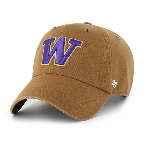 Carhartt x 47 Brand Brown Washington Huskies Clean Up Adjustable Hat