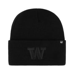 Photo of Carhartt x 47 Brand Black Washington Huskies Cuff Knit Beanie.