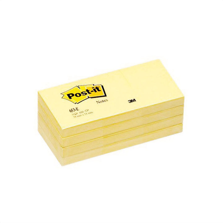Post-it Canary Yellow 1.5"x2" Sticky Notes 12 Pack