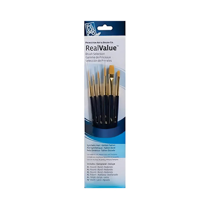 Princeton Value Gold Taklon Brush Set 6 Piece