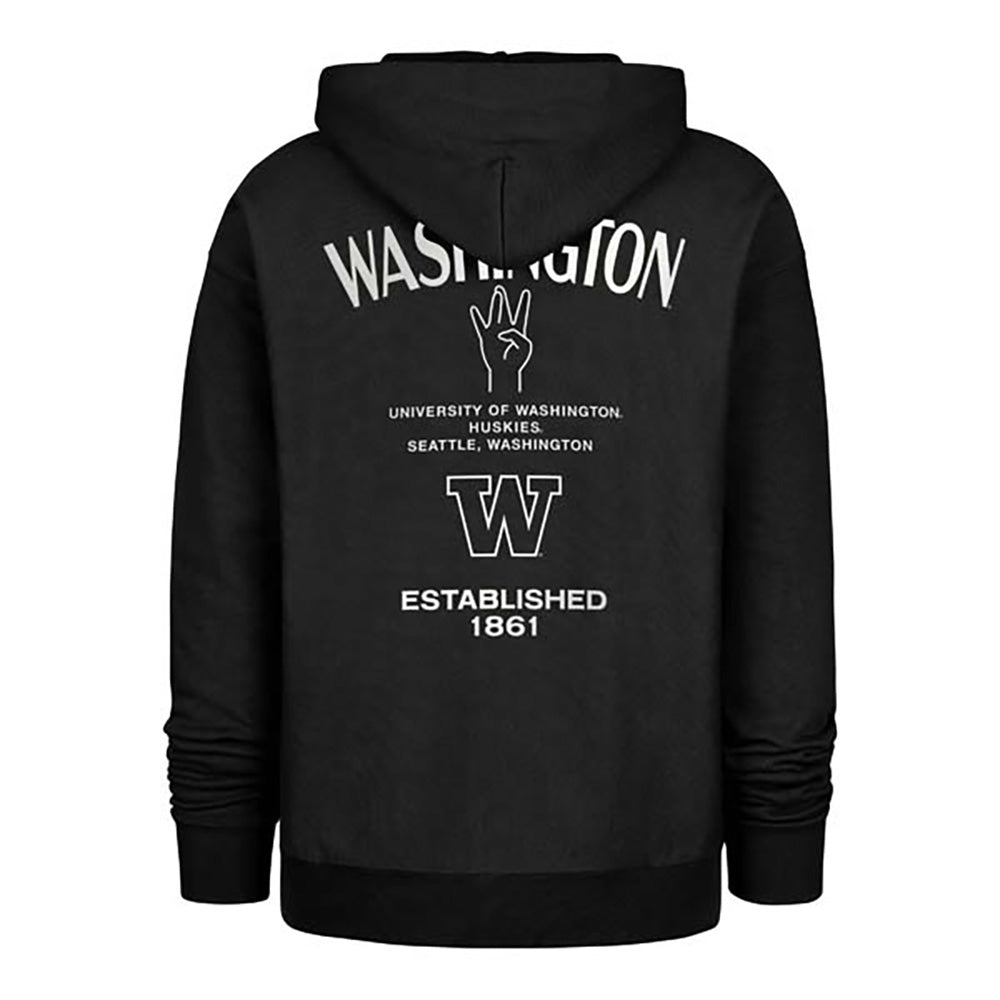 47 Brand Men's Washington Huskies Constantine Back Print Foundation Hoodie