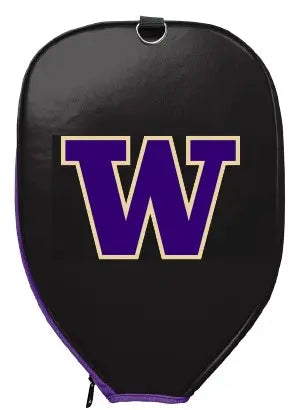Rally Republic Black Purple W Leather Pickleball Paddle Cover