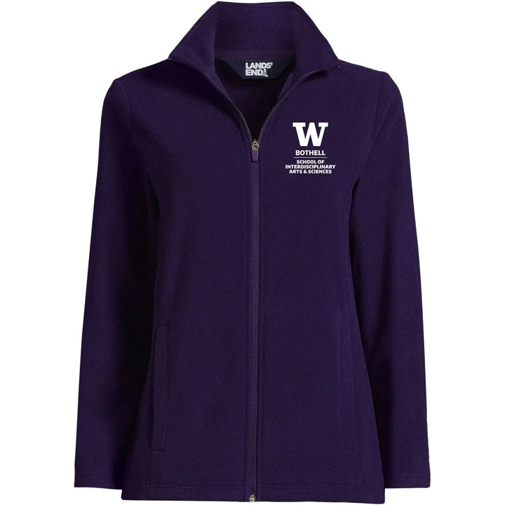 Lands' End Women's UW Bothell Interdisciplinary Arts & Sciences Thermacheck Fleece Full Zip