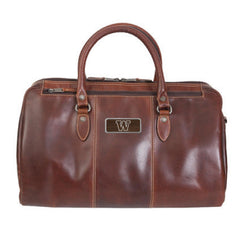 Photo of DROP SHIP Jardine Brown W Niagara Canyon Leather Duffel Case.