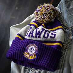 Roots of Fight Purple Washington Huskies Bruce Lee Dawgs Pom Beanie Hover