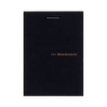 Maruman Black Mnemosyne A7 5mm Grid Stitch Memo Pad 65ct thumbnail