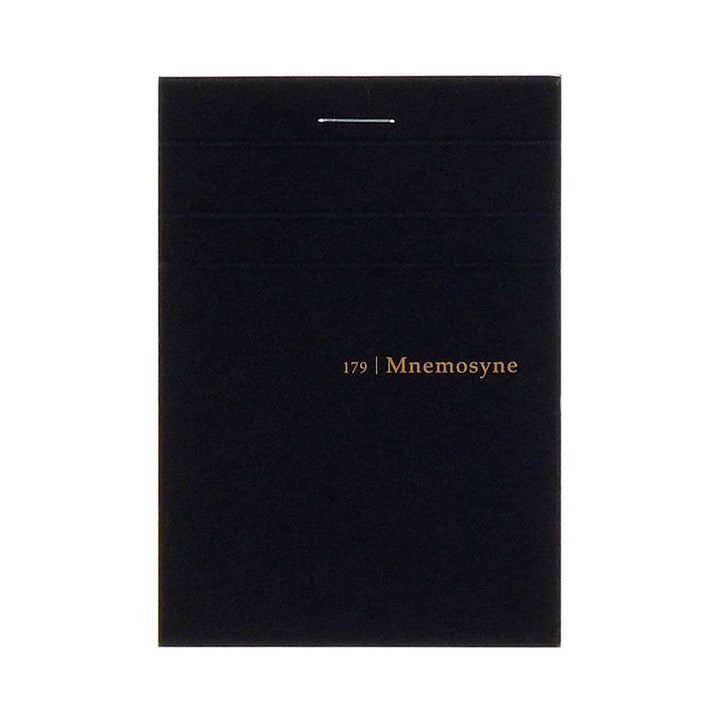 Maruman Black Mnemosyne A7 5mm Grid Stitch Memo Pad 65ct